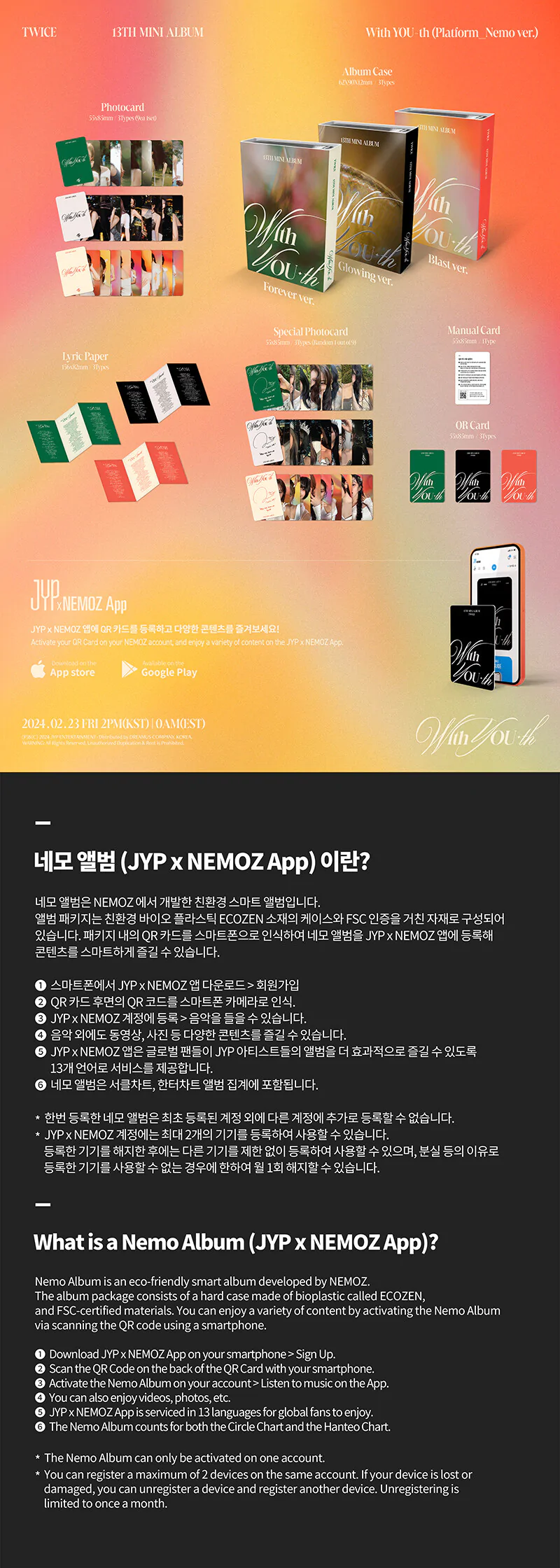 TWICE - With YOU-th (Nemo Version) (13th Mini Album) - CATCHOPCD